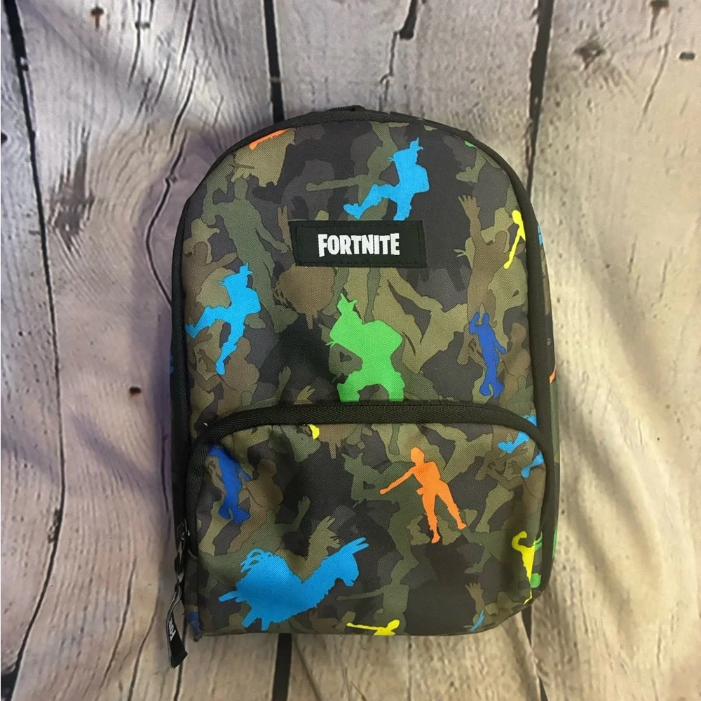 5/$20 Fortnite Zipper Pocket Lunch Box Bag Insulated Soft Side Multi Color‎ Camo